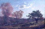 Charles Furneaux Landscape with a Stone Wall USA oil painting artist